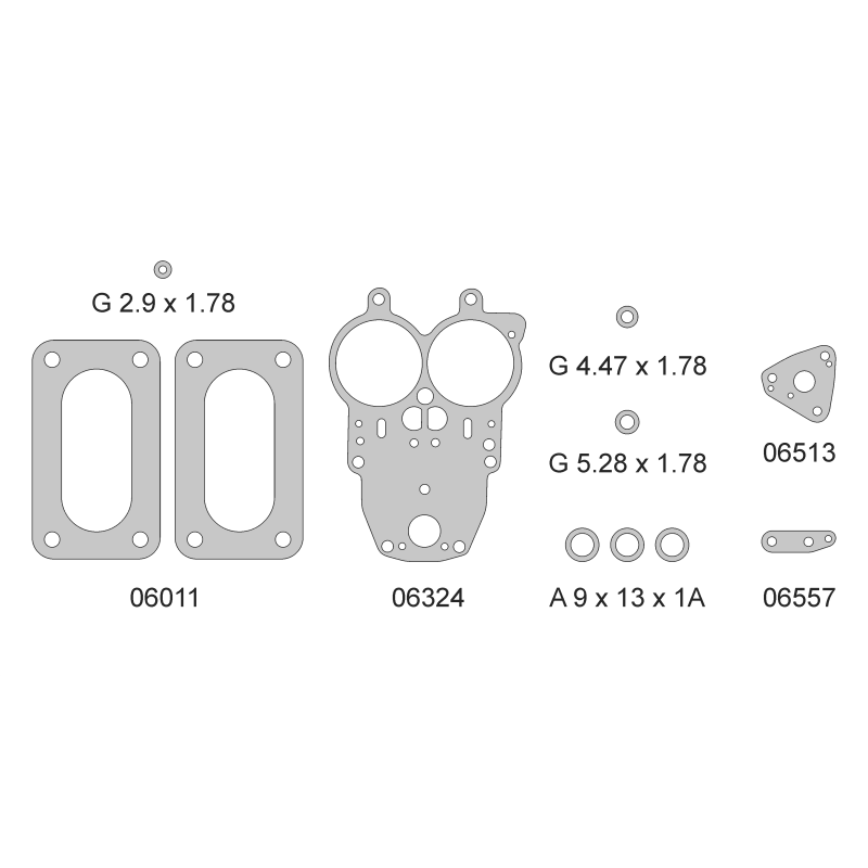 Jgo.Jtas.Carburador FORD T.2.3 SP