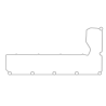 Junta tapa de valvulas Peugeot 206-306 motor DW10 BTE4D (RHR) 1997cc. 130HP 04/
