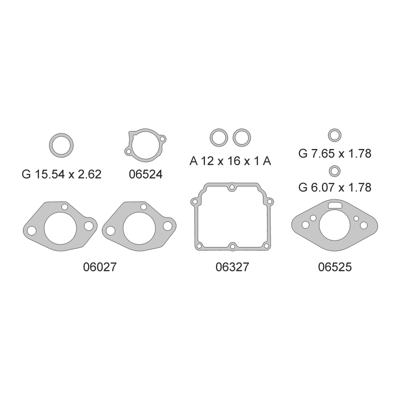 Jgo.Jtas.Carburador VOLKSWAGEN 1500