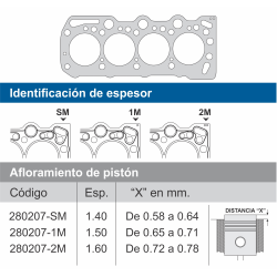 Jta.Tapa Cil.CHEVROLET CORSA