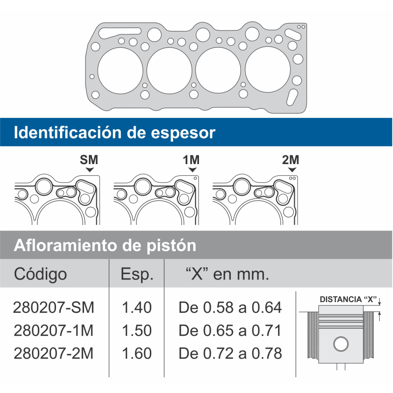 Jta.Tapa Cil.CHEVROLET CORSA
