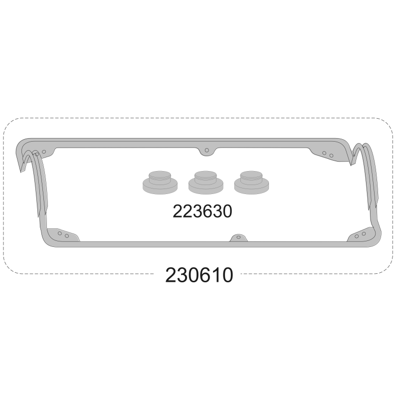 Conjunto Jta.Tapa Valvulas VW Gol 1000 8V.